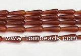 CTR422 15.5 inches 10*30mm teardrop agate beads wholesale