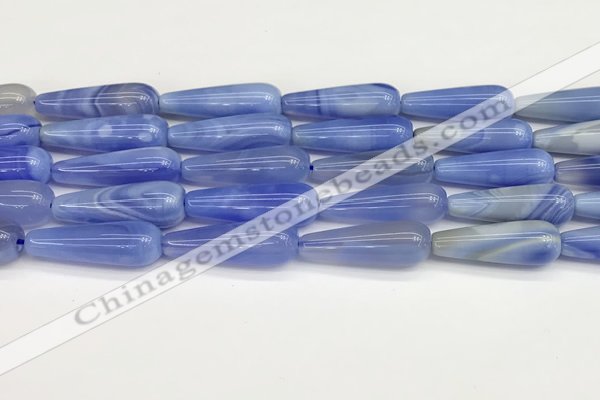 CTR425 15.5 inches 10*30mm teardrop agate beads wholesale