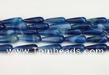 CTR427 15.5 inches 10*30mm teardrop agate beads wholesale
