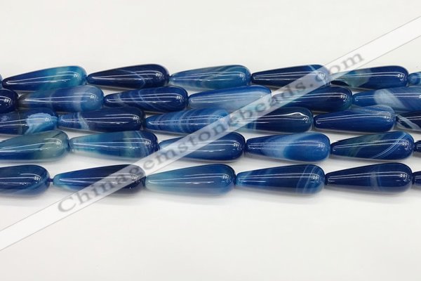 CTR427 15.5 inches 10*30mm teardrop agate beads wholesale