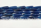 CTR428 15.5 inches 10*30mm teardrop agate beads wholesale