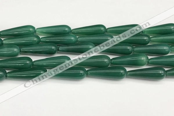 CTR433 15.5 inches 10*30mm teardrop agate beads wholesale