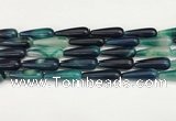 CTR434 15.5 inches 10*30mm teardrop agate beads wholesale