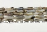 CTR451 15.5 inches 10*30mm faceted teardrop agate beads wholesale