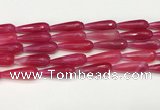 CTR455 15.5 inches 10*30mm faceted teardrop agate beads wholesale