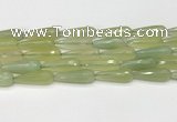 CTR459 15.5 inches 10*30mm faceted teardrop agate beads wholesale