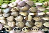 CTR511 15 inches 13*18mm flat teardrop picture jasper beads