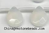 CTR704 Top drilled 12*16mm faceted briolette opalite beads wholesale