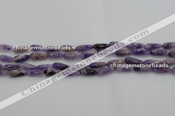 CTR71 15.5 inches 6*16mm faceted teardrop dogtooth amethyst beads