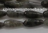 CTR77 15.5 inches 6*16mm faceted teardrop labradorite beads