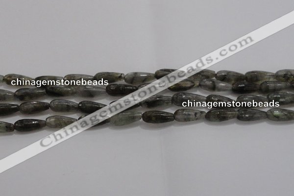 CTR77 15.5 inches 6*16mm faceted teardrop labradorite beads