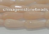 CTR96 15.5 inches 8*20mm faceted teardrop pink aventurine beads