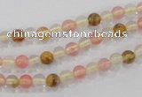 CTS01 15.5 inches 4mm round tigerskin glass beads wholesale