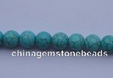 CTU02 15.5 inches 6mm round blue turquoise strand beads Wholesale