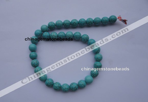 CTU02 15.5 inches 6mm round blue turquoise strand beads Wholesale