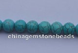 CTU03 15.5 inches 8mm round blue turquoise strand beads Wholesale