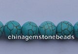CTU09 15.5 inches 20mm round blue turquoise strand beads Wholesale