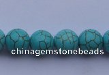CTU09 15.5 inches 20mm round blue turquoise strand beads Wholesale