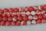 CTU1001 15.5 inches 6mm round synthetic turquoise beads wholesale