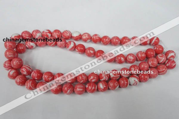 CTU1005 15.5 inches 14mm round synthetic turquoise beads wholesale