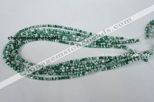 CTU1125 15.5 inches 4mm round synthetic turquoise beads wholesale