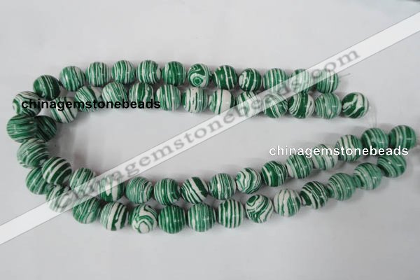 CTU1130 15.5 inches 14mm round synthetic turquoise beads wholesale