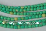CTU1160 15.5 inches 4mm round synthetic turquoise beads wholesale