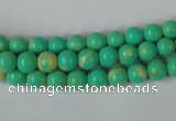 CTU1161 15.5 inches 6mm round synthetic turquoise beads wholesale