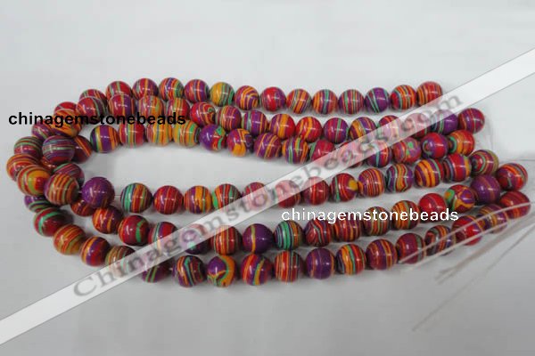 CTU1187 15.5 inches 8mm round synthetic turquoise beads wholesale