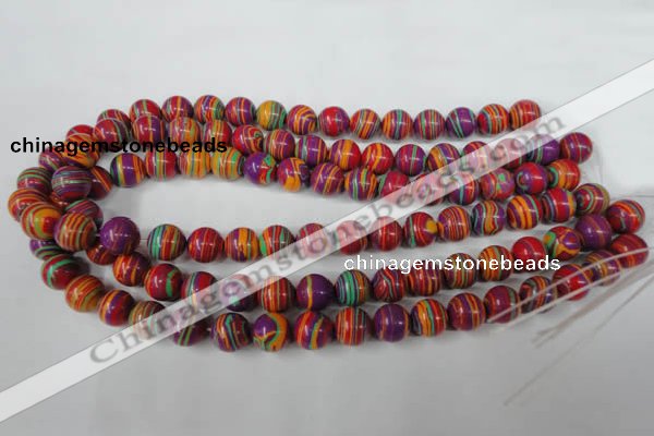 CTU1189 15.5 inches 12mm round synthetic turquoise beads wholesale