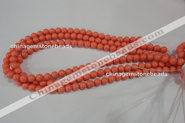 CTU1313 15.5 inches 8mm round synthetic turquoise beads