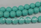 CTU1383 15.5 inches 8mm round synthetic turquoise beads