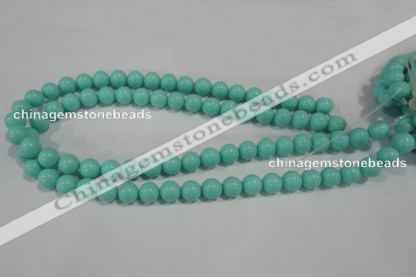 CTU1385 15.5 inches 12mm round synthetic turquoise beads