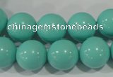 CTU1387 15.5 inches 16mm round synthetic turquoise beads