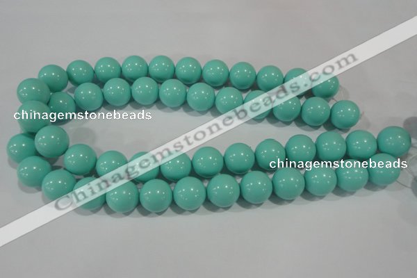 CTU1387 15.5 inches 16mm round synthetic turquoise beads