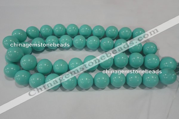 CTU1388 15.5 inches 18mm round synthetic turquoise beads