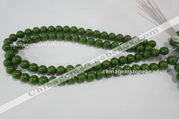 CTU1393 15.5 inches 8mm round synthetic turquoise beads