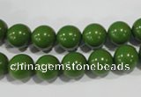 CTU1394 15.5 inches 10mm round synthetic turquoise beads