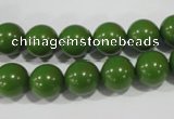 CTU1395 15.5 inches 12mm round synthetic turquoise beads