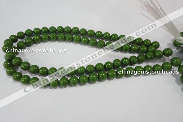 CTU1395 15.5 inches 12mm round synthetic turquoise beads