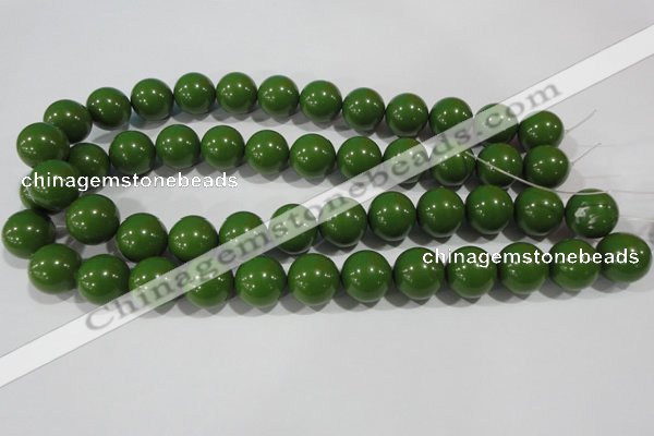 CTU1397 15.5 inches 16mm round synthetic turquoise beads