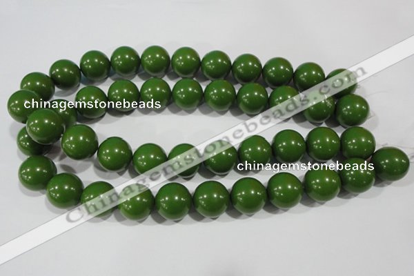 CTU1399 15.5 inches 20mm round synthetic turquoise beads