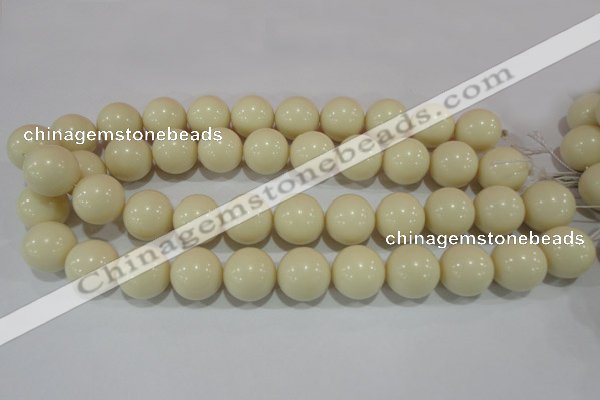 CTU1438 15.5 inches 18mm round synthetic turquoise beads