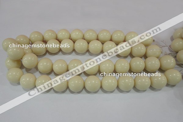 CTU1439 15.5 inches 20mm round synthetic turquoise beads