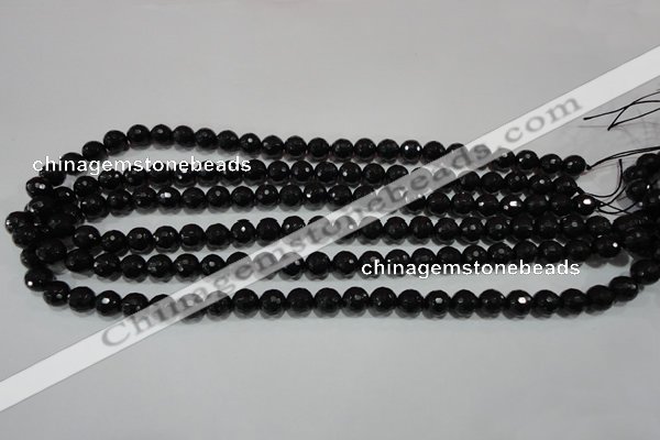 CTU1483 15.5 inches 8mm faceted round synthetic turquoise beads