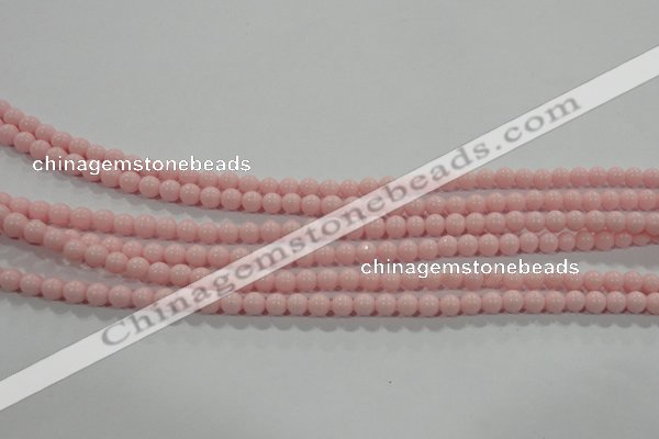 CTU1501 15.5 inches 4mm round synthetic turquoise beads