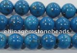 CTU1625 15.5 inches 14mm round synthetic turquoise beads