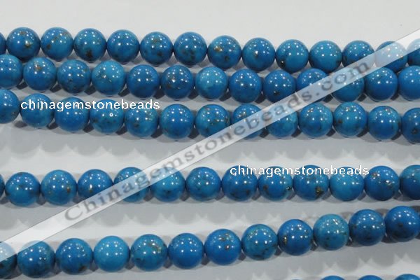 CTU1625 15.5 inches 14mm round synthetic turquoise beads