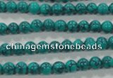 CTU1672 15.5 inches 6mm round synthetic turquoise beads