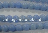 CTU1731 15.5 inches 4mm round synthetic turquoise beads